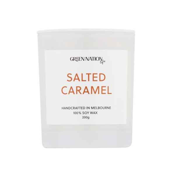 GREEN NATION SOY WAX CANDLE SALTED CARAMEL 1 EACH