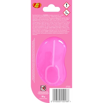 Jelly Belly Hanging Gel Car Air Freshener Bubblegum each