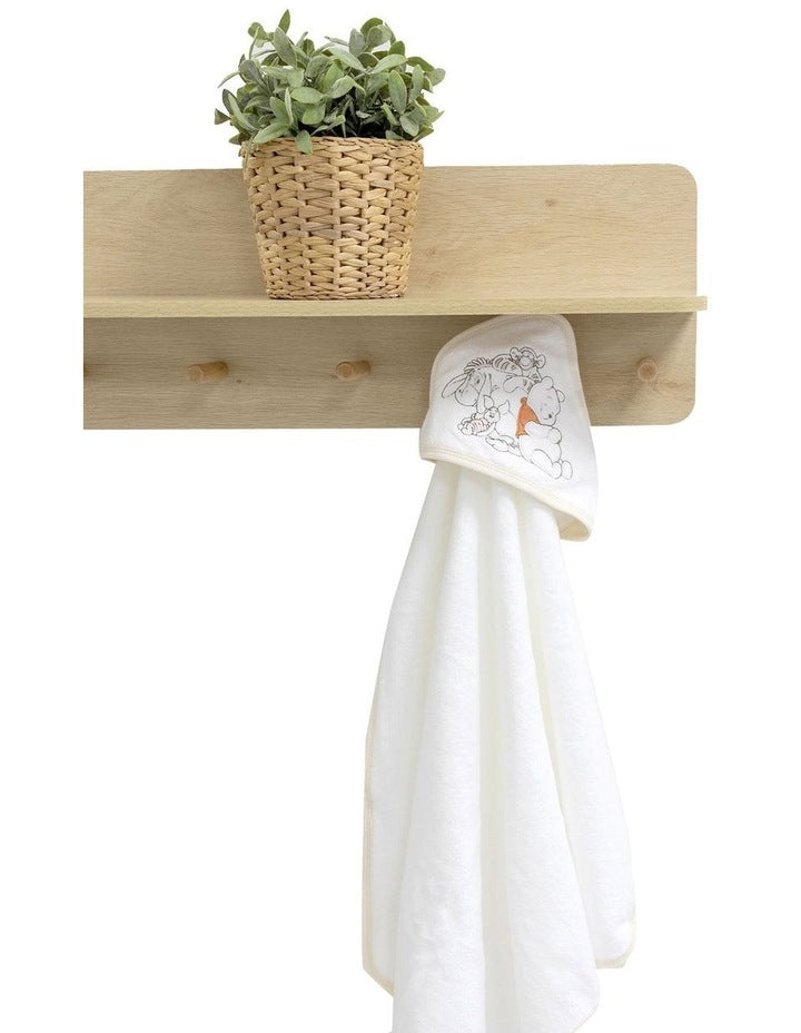 Winnie The Pooh Hooded Towel in White
