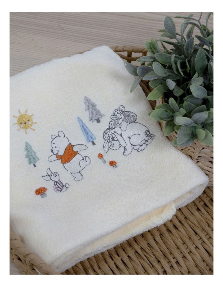Winnie The Pooh Bath Towel in Yellow