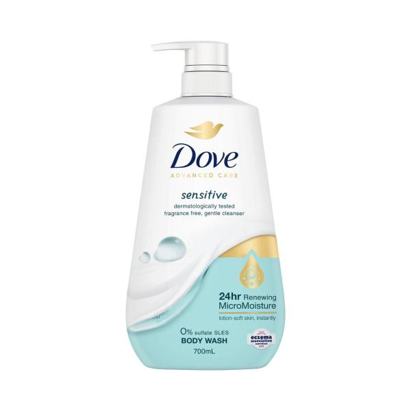 DOVE ADVANCED BODY WASH SENSITIVE 700ML
