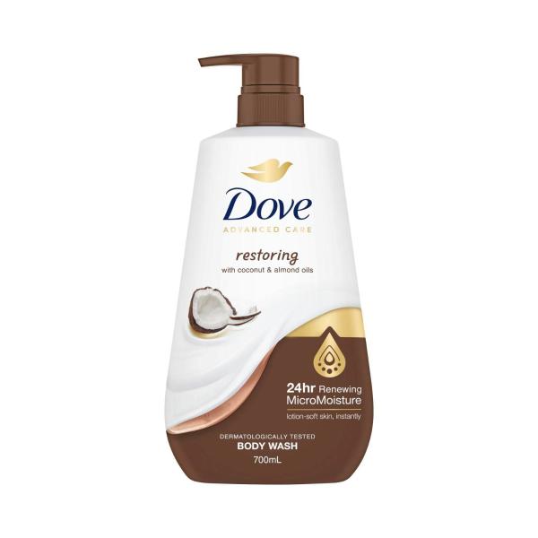 DOVE ADVANCED BODY WASH RESTORING 700ML