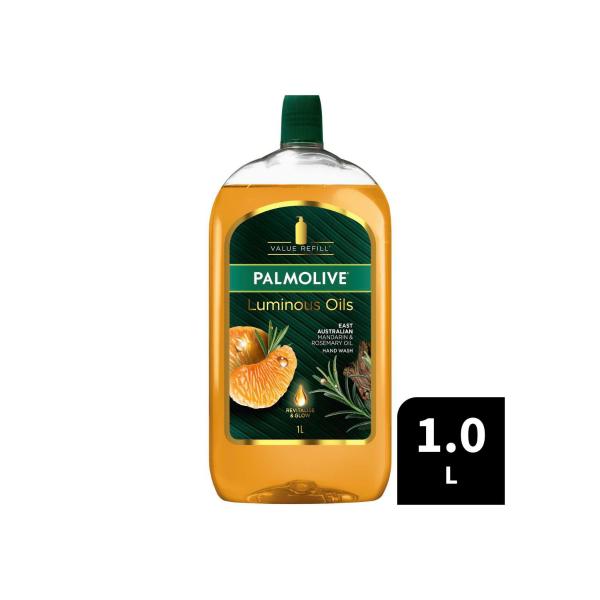 PALMOLIVE LUMINOUS OILS HAND WASH REFILL MANDARIN & ROSEMARY 1L
