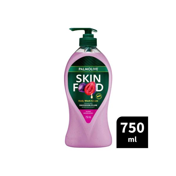 PALMOLIVE SKIN FOOD BODY WASH DAVIDSON PLUM 750ML