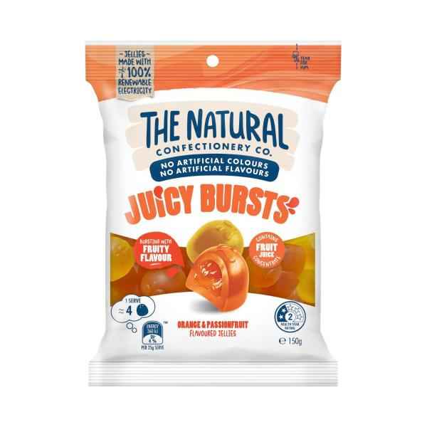 Juicy Bursts Orange & Passionfruit Flavoured Lollies