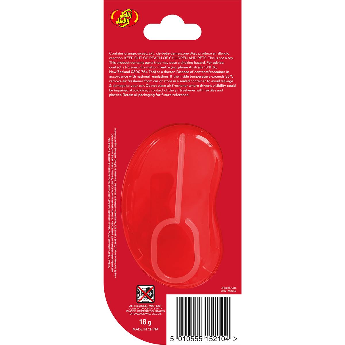 Jelly Belly 3d Car Air Freshener Very Cherry Each