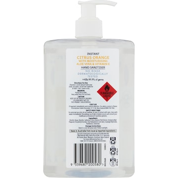 The Balnea Body Company Citrus Orange Hand Sanitiser 1L