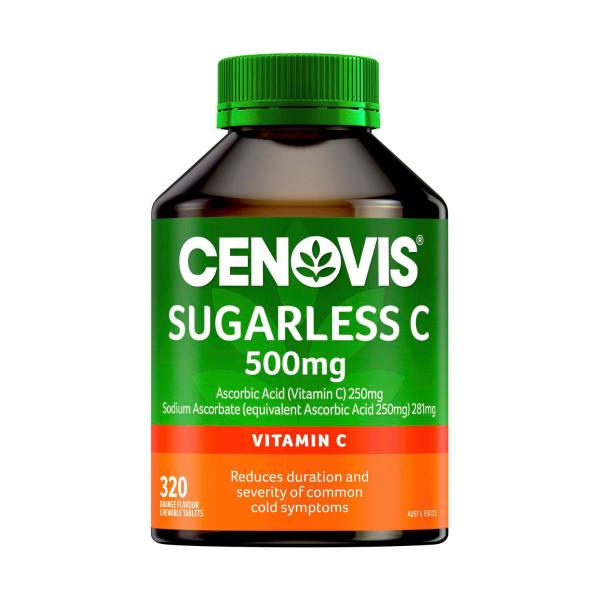 CENOVIS CHEWABLE SUGARLESS VITAMIN C 320PK
