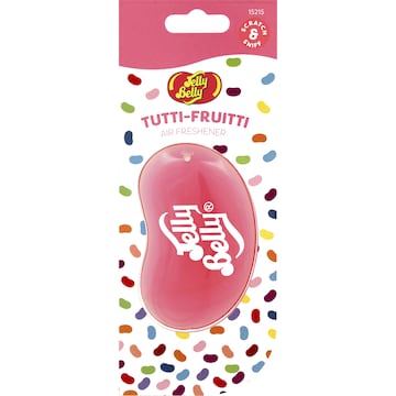 Jelly Belly Hanging Gel Car Air Freshener Tutti Frutti each