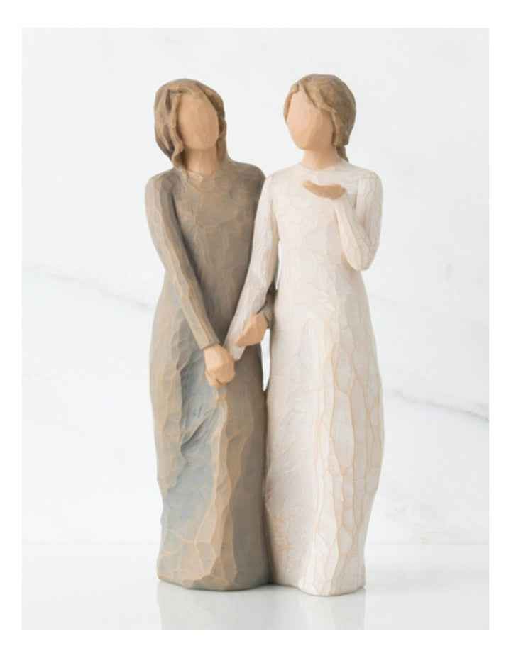 My Sister, My Friend Sculpted Figures in White