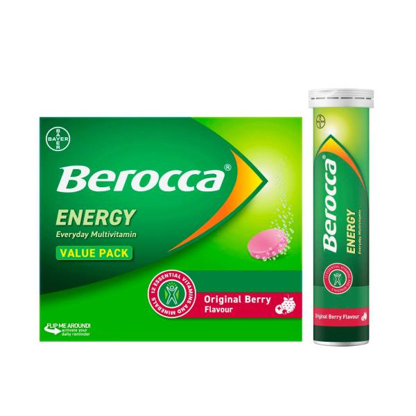 BEROCCA ENERGY EFFERVESCENT ORIGINAL 75PK
