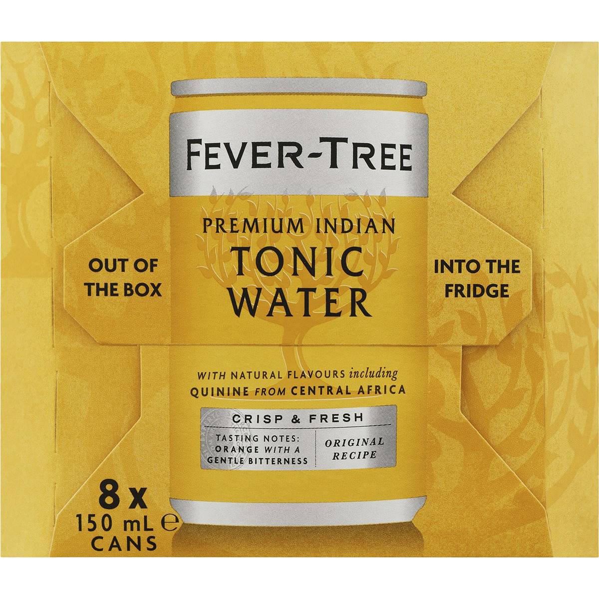 Fever-Tree Indian Tonic Water Cans 150ml x8 Pack