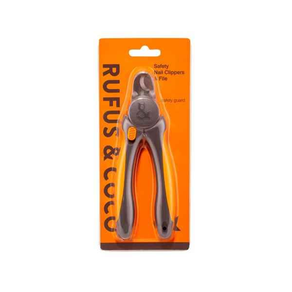 RUFUS & COCO SAFETY NAIL CLIPPERS & FILE 1 PACK