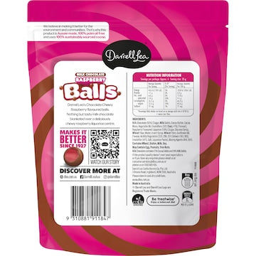 Darrell Lea Chocolate Raspberry Balls 160g