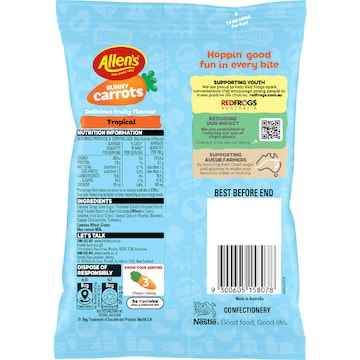 Allen's Bunny Carrots Fruity Flavoured 190g