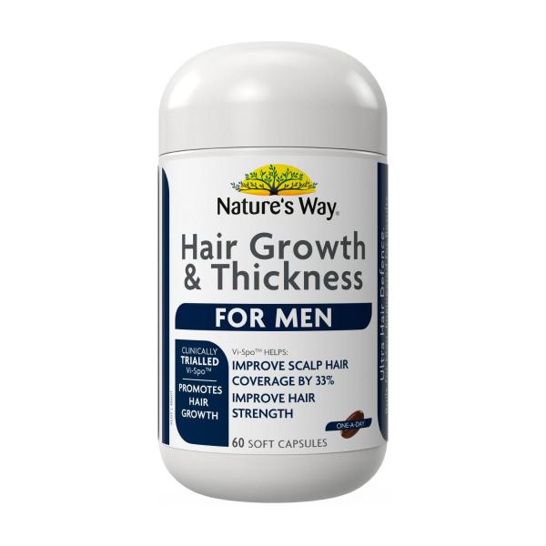 NATURE'S WAY HAIR GROWTH & THICKNESS FOR MEN 60PK