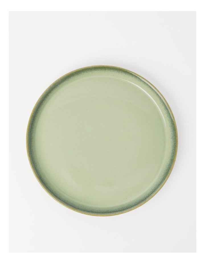 Esperance Celadon Wiped Edge Dinner Plate in Green
