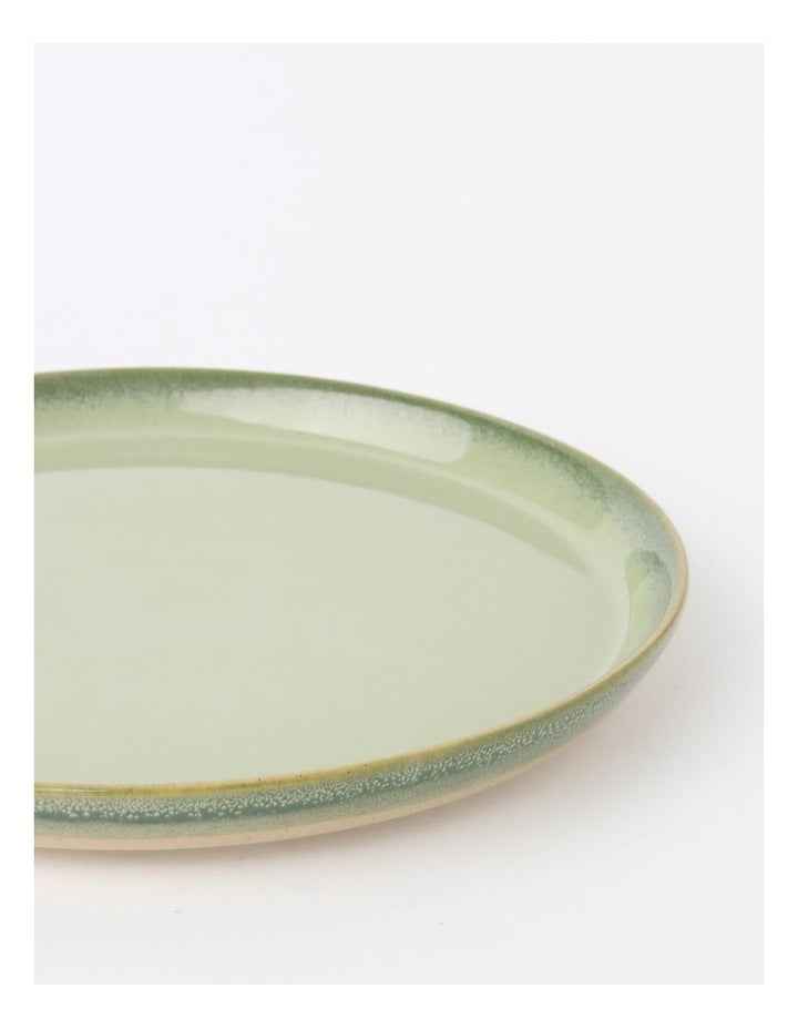 Esperance Celadon Wiped Edge Dinner Plate in Green