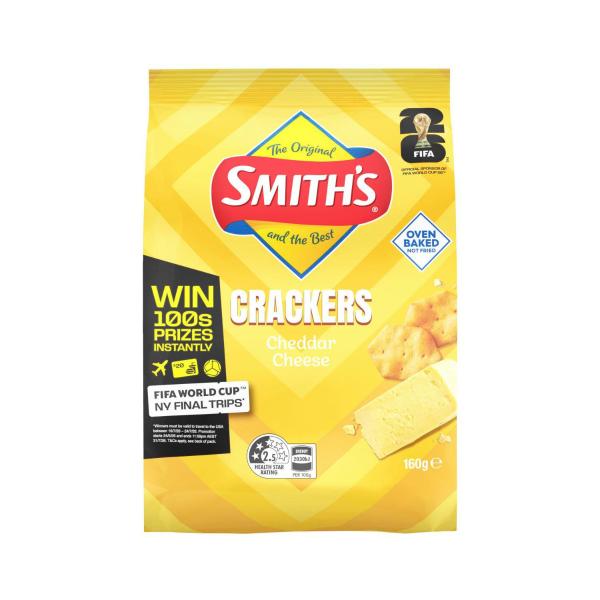 SMITH'S CRACKERS CHEDDAR 160G