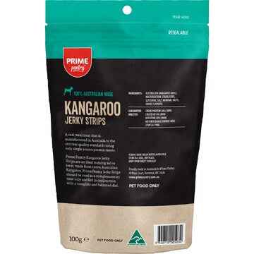 Prime Pantry Kangaroo Jerky Dog Treat 100g