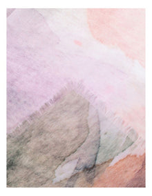 Water Colour Print Scarf in Pink