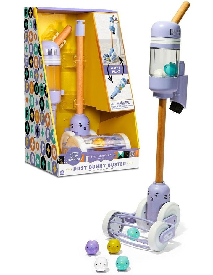 Dust Bunny Buster Pretend Vacuum 8 Pieces Playset
