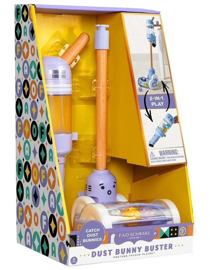 Dust Bunny Buster Pretend Vacuum 8 Pieces Playset