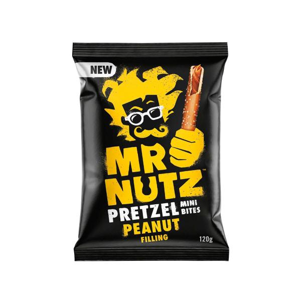 MR NUTS PRETZEL MINI BITES PEANUT BUTTER 120G