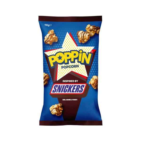 POPPIN POPCORN 110G:SNICKERS:.:110 GRAM