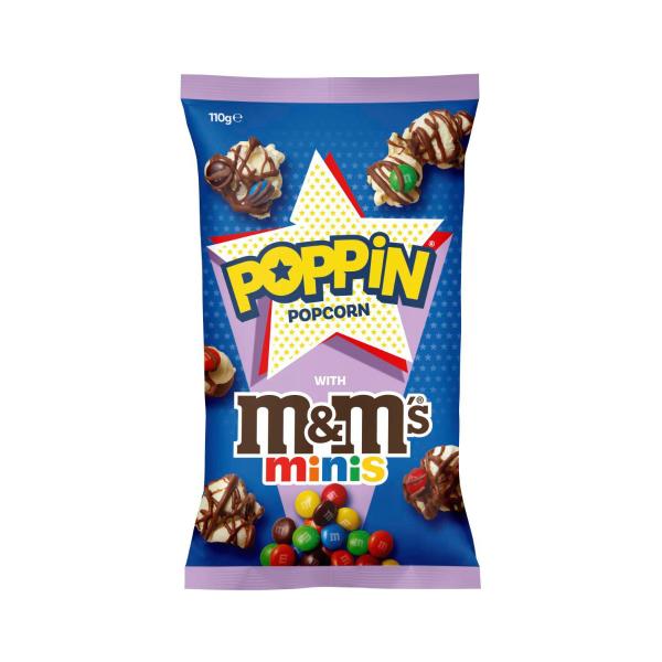 POPPIN POPCORN M&M FLAVOUR 110G:M&M:.:110 GRAM