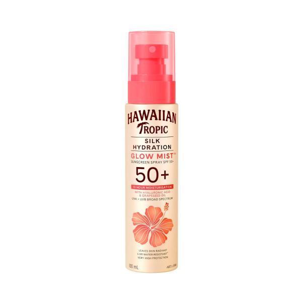 HAWAIIAN TROPIC SILK HYDRATION GLOW MIST SUNSCREEN SPRAY SPF50+ 100ML