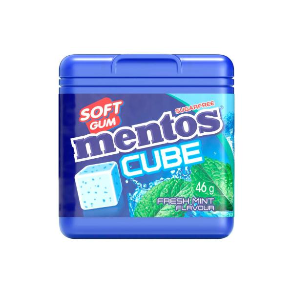 MENTOS CUBE GUM ICE MINT 46G