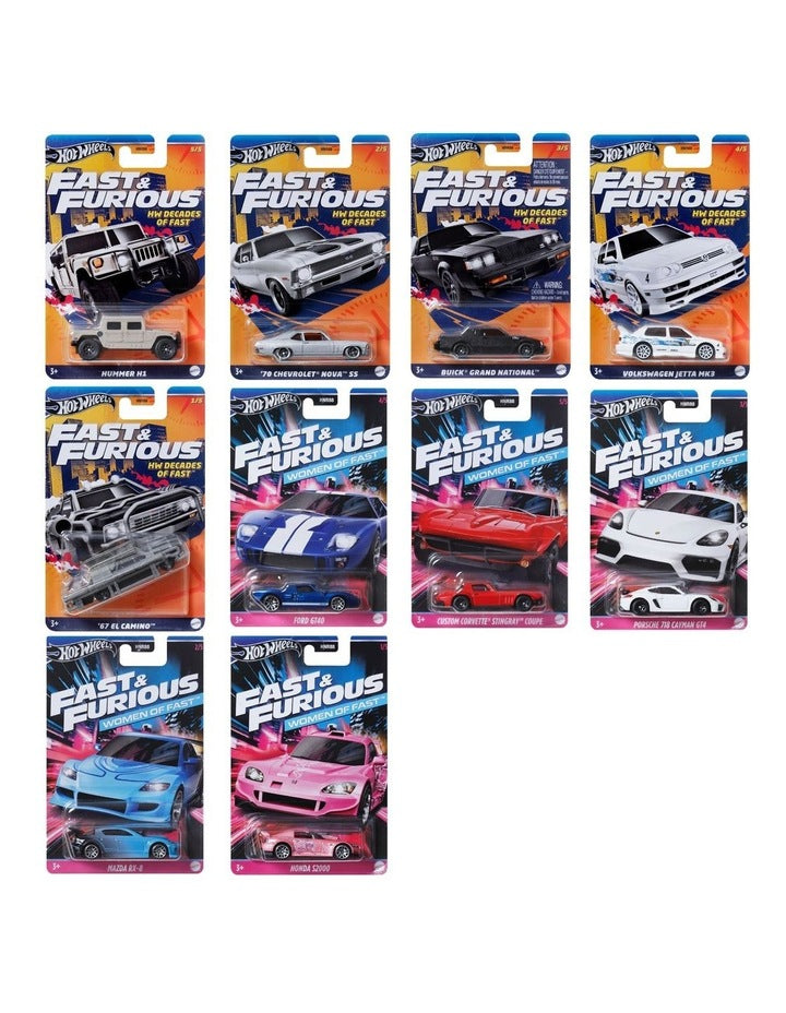 Fast and Furious-Themed Toy Car Assortment