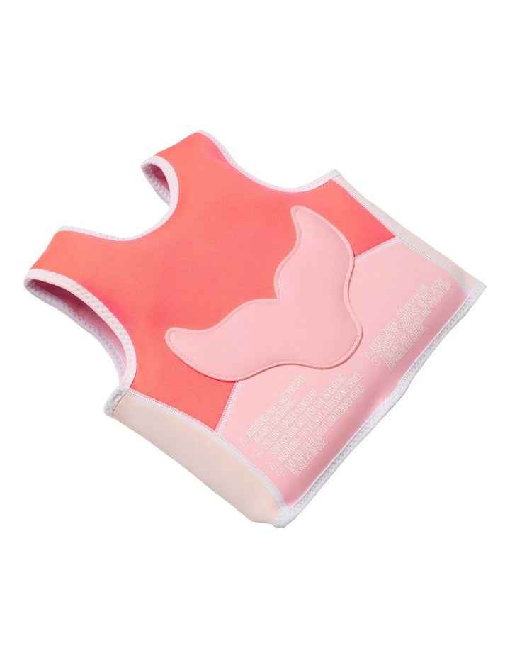 Melody the Mermaid Swim Vest 1-2 in Neon Strawberry