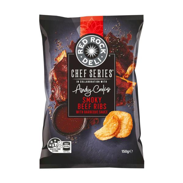 RED ROCK DELI CHEF SERIES 150G:SMOKY BEEF RIBS:.:150 GRAM