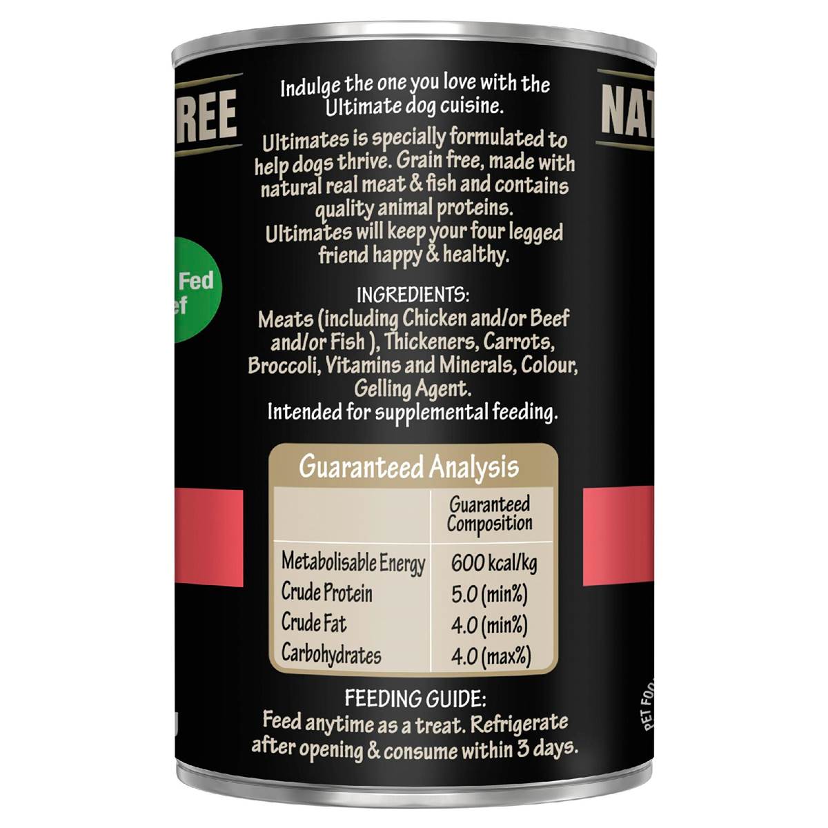 Ultimates Indulge Beef Casserole With Vegetables Wet Dog Food 400g