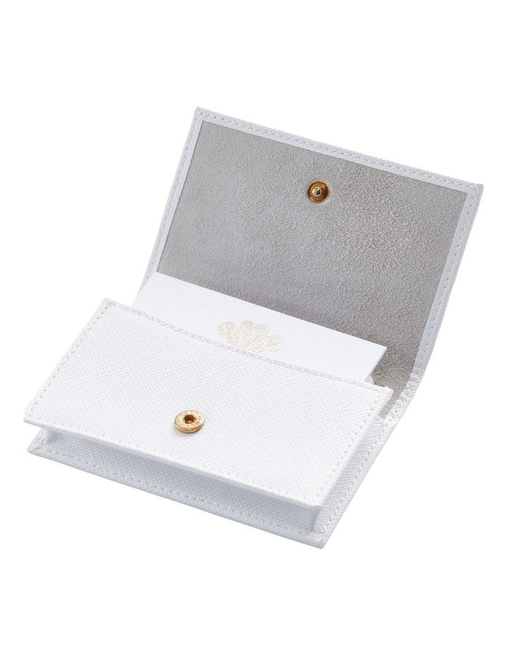 Leather Sample Wallet in White