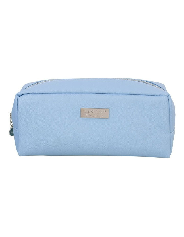 Premium Rectangular Cosmetic Bag in Sky Blue