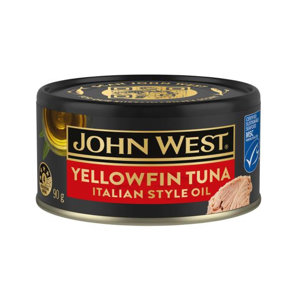 JOHN WEST YELLOWFIN TUNA ITALIAN STYLE OIL 90G