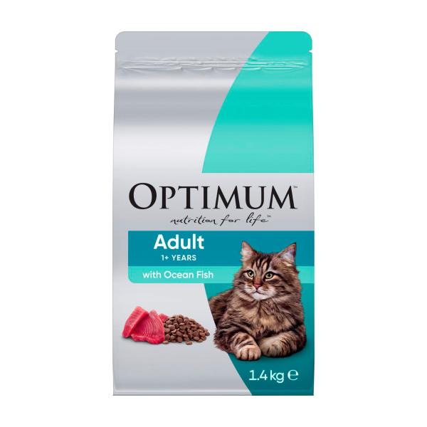 OPTIMUM DRY CAT FOOD OCEAN FISH 1.4 KG
