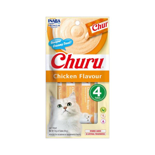 CHURU PUREE CHICKEN FLAVOUR CAT TREATS 56 GRAM