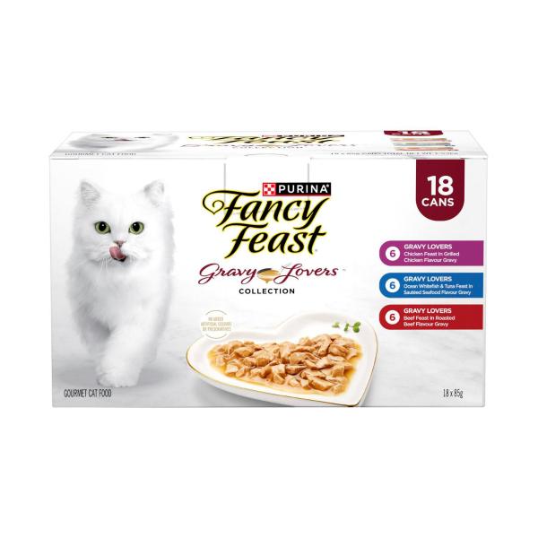 FANCY FEAST CLASSIC CAT FOOD COLLECTIONS GRAVY LOVERS 18X85G