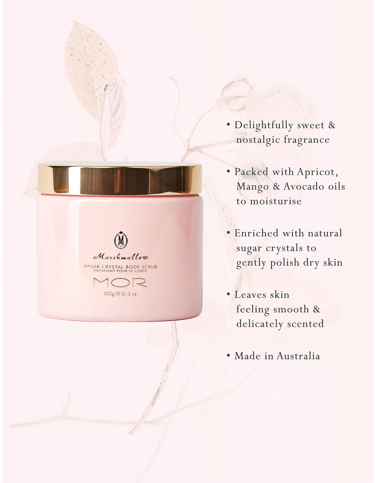 Sugar Crystal Body Scrub 600g Marshmallow
