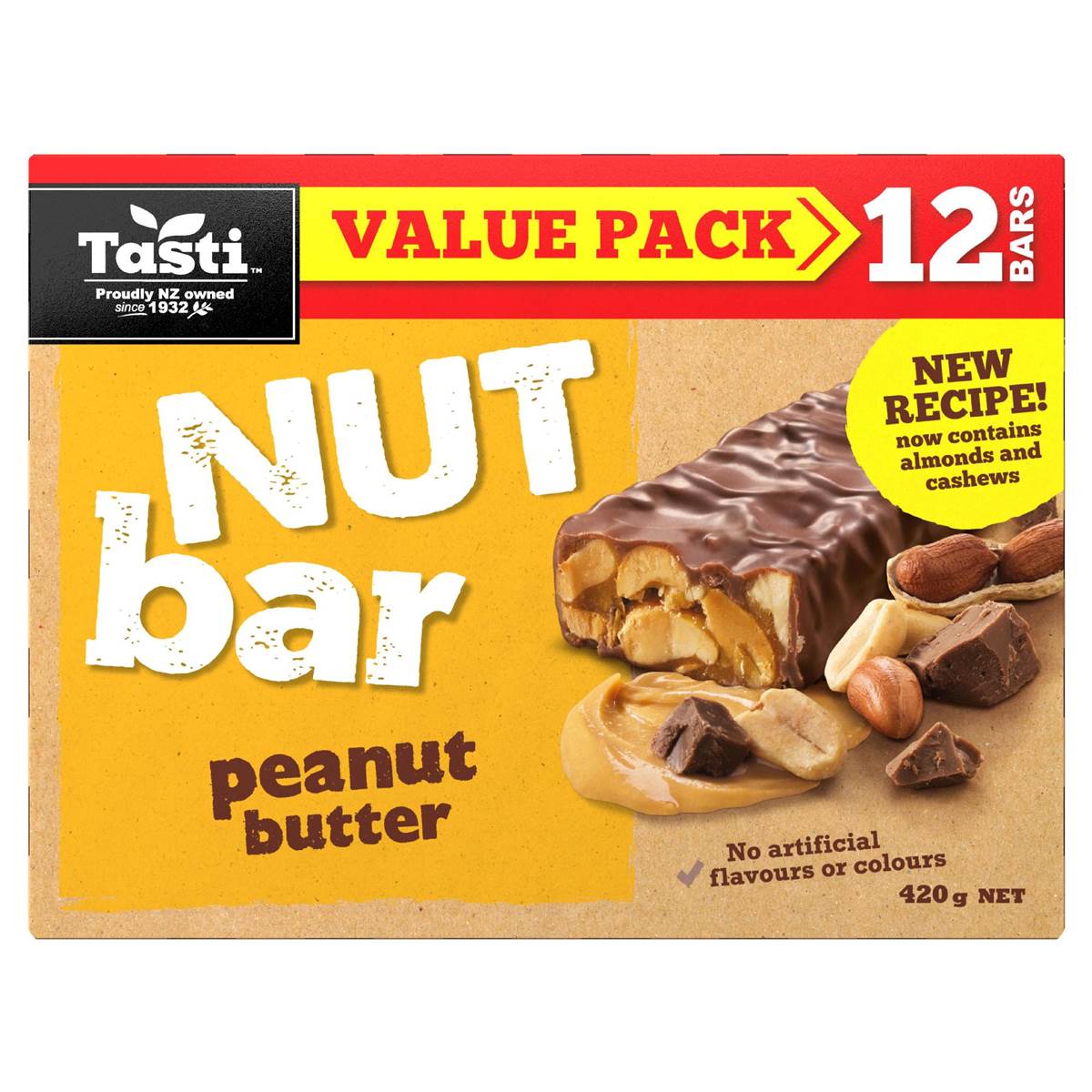 Tasti Nut Bar Peanut Butter 420g