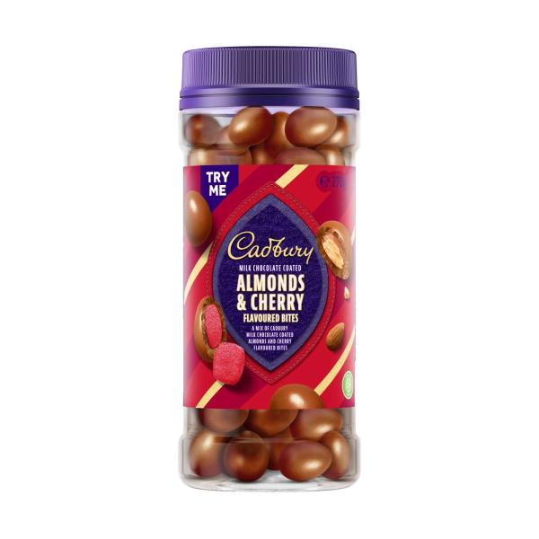 Milk Chocolate Coated Almonds & Cherry Flavoured Bites