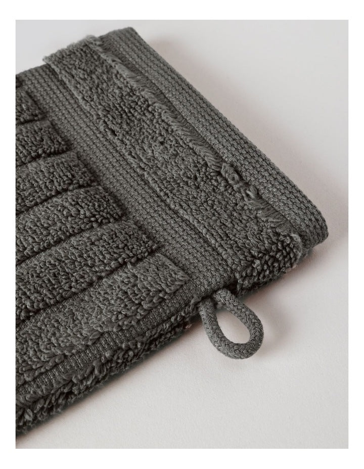 Essentials Ribbed Spa Pack in Charcoal