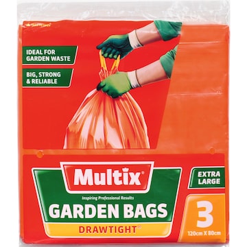 Multix Garden Drawtight Garbage Bags 3 pack