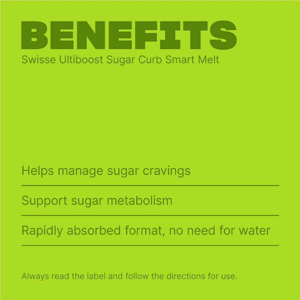 Swisse Ultiboost Sugar Curb Smart Melts 30 pack