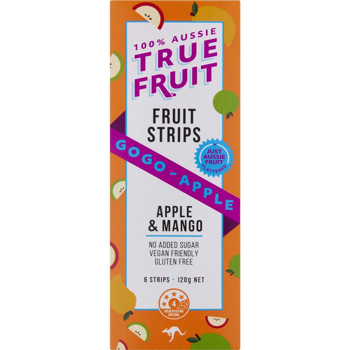 True Fruit Gogo Apple Mango & Apple Fruit Strips 120g