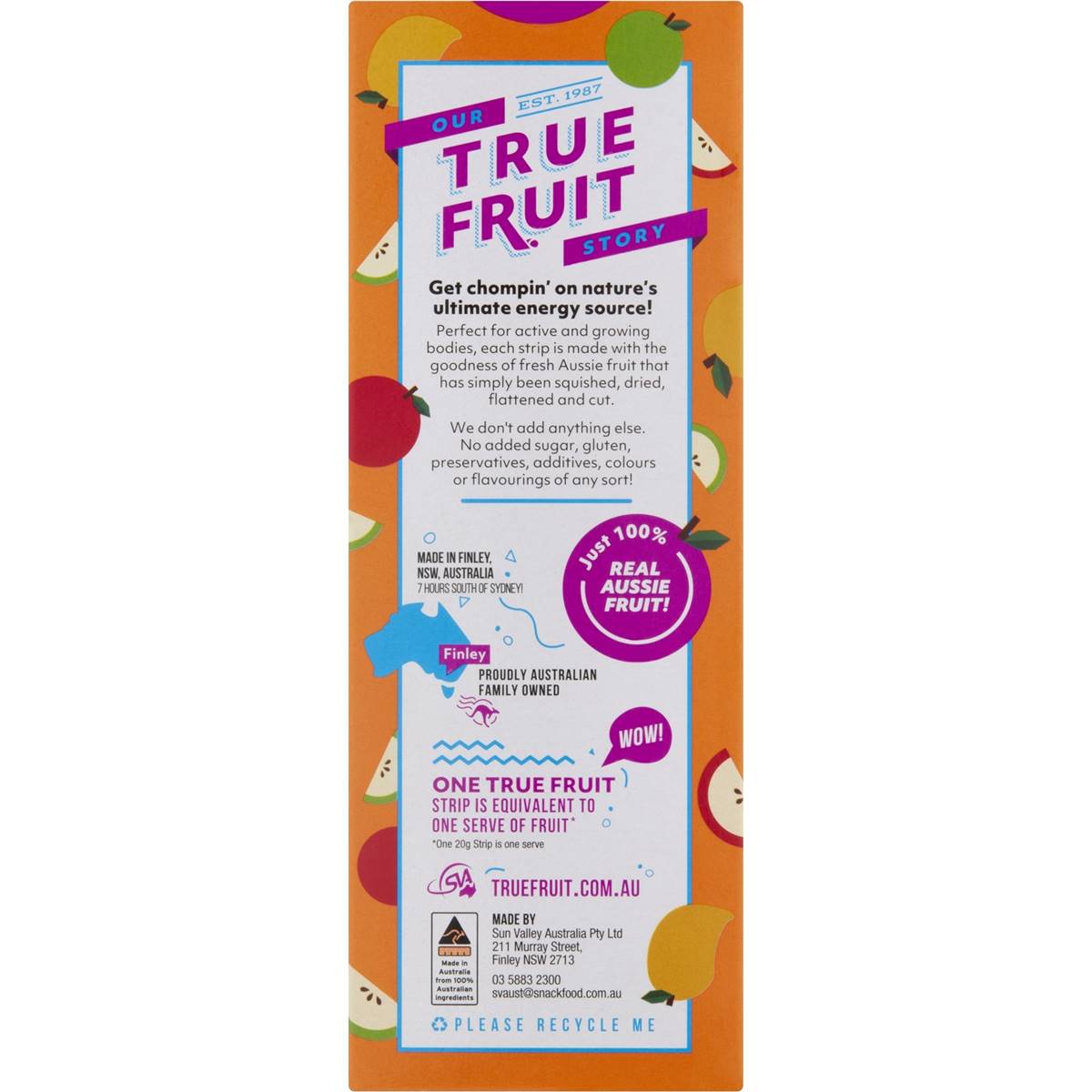 True Fruit Gogo Apple Mango & Apple Fruit Strips 120g